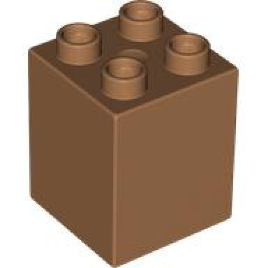 medium nougat duplo brick 2 x 2 x 2