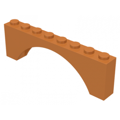 medium nougat arch 1 x 8 x 2