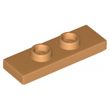 medium nougat plate modified 1 x 3 with 2 studs double jumper