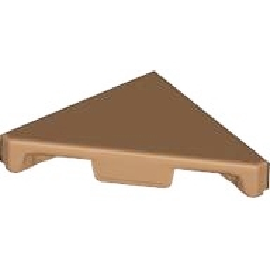 medium nougat tile modified 2 x 2 triangular
