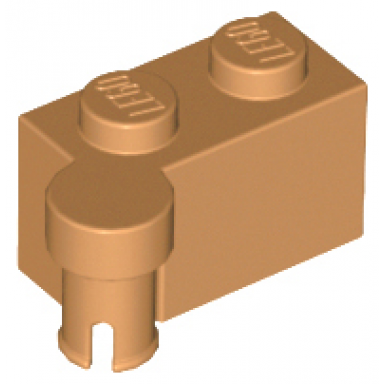 medium nougat hinge brick 1 x 4 swivel top
