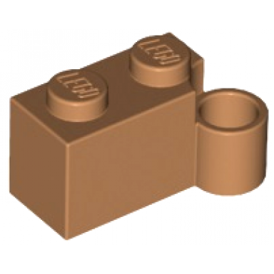 medium nougat hinge brick 1 x 4 swivel base