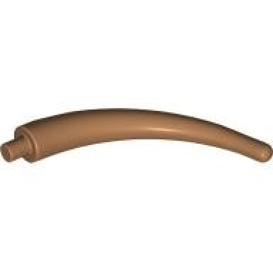 medium nougat dinosaur tail end section horn
