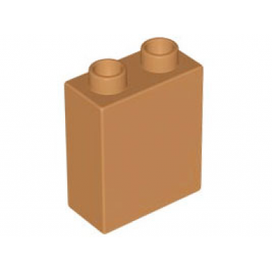 medium nougat duplo brick 1 x 2 x 2