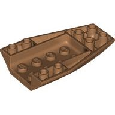 medium nougat wedge 6 x 4 triple inverted curved