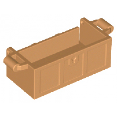 medium nougat container treasure chest bottom with slots in back