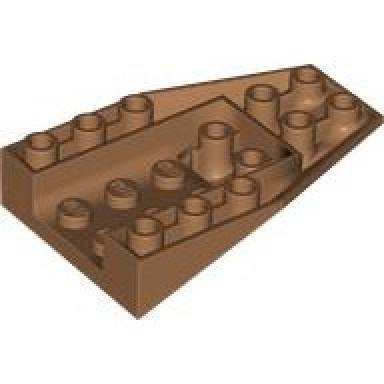 medium nougat wedge 6 x 4 triple inverted with connections between 4 studs