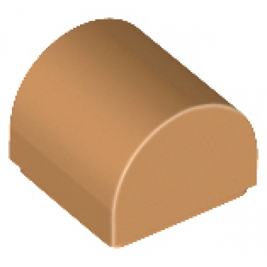 medium nougat slope curved 1 x 1 x 2 3 double
