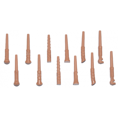 medium nougat minifigure utensil wand 12 in bag multipack