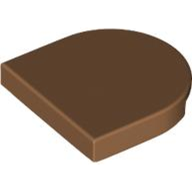 medium nougat tile round 2 x 2 half circle extended