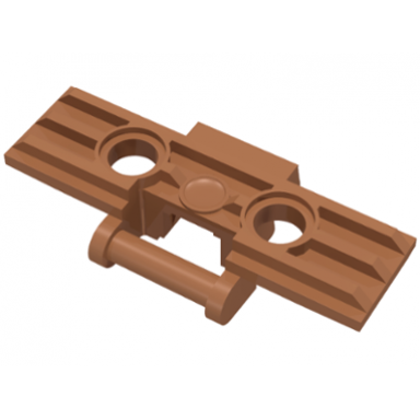 medium nougat technic link tread wide with 2 pin holes
