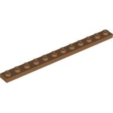 medium nougat plate 1 x 12
