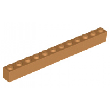 medium nougat brick 1 x 12