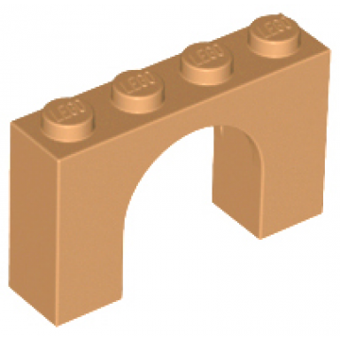 medium nougat arch 1 x 4 x 2