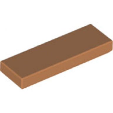 medium nougat tile 1 x 3
