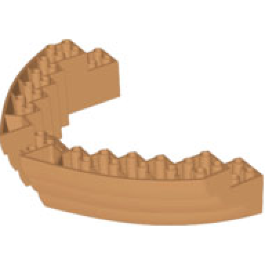 medium nougat boat hull brick 16 x 10 x 3