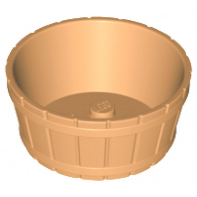medium nougat container barrel half large with axle hole