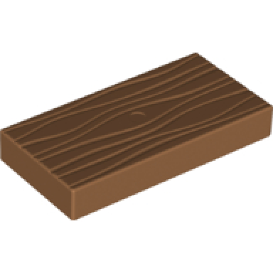 medium nougat duplo tile modified 2 x 4 x 1 2 thick with wood grain profile