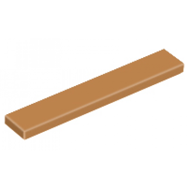 medium nougat tile 1 x 6