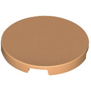 medium nougat tile round 3 x 3