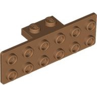medium nougat bracket 1 x 2 - 2 x 6