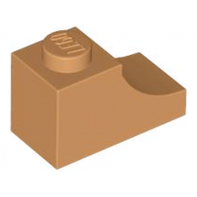 medium nougat arch 1 x 2 inverted