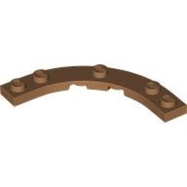 medium nougat plate round corner 5 x 5 macaroni
