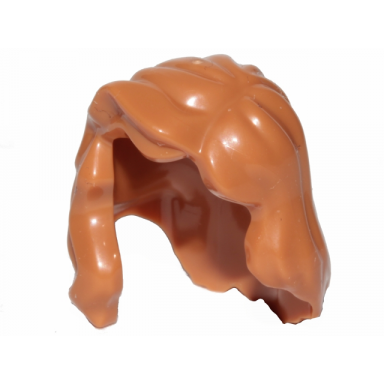 medium nougat minifigure hair female mid-length with part over right shoulder