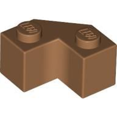 medium nougat brick modified facet 2 x 2