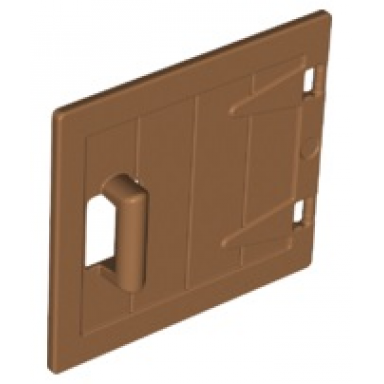 medium nougat duplo door window pane 1 x 4 x 3 wooden gate with handle