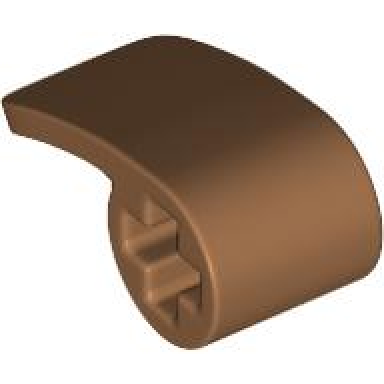 medium nougat technic panel curved 2 x 1 x 1