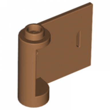 medium nougat door 1 x 3 x 2 right - open between top and bottom hinge