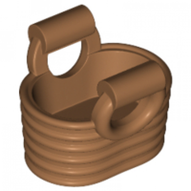 medium nougat minifigure utensil basket - flexible rubber