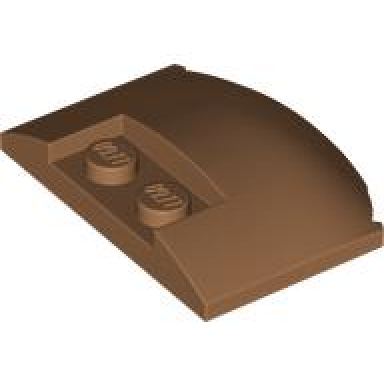 medium nougat wedge 3 x 4 x 2 3 triple curved