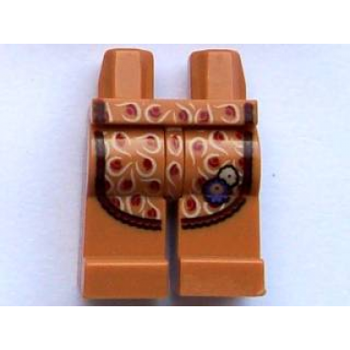 medium nougat hips and legs with apron pattern