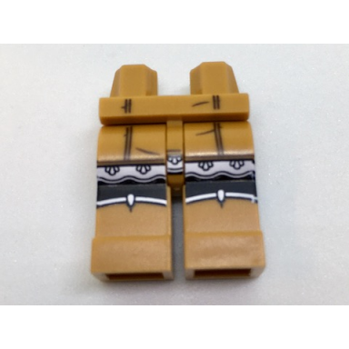medium nougat hips and legs with black seams and black and white garters pattern