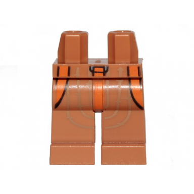 medium nougat hips and legs with sw 3 orange belts and dark tan lines pattern