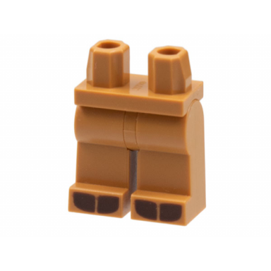 medium nougat hips and legs with dark brown split hooves pattern