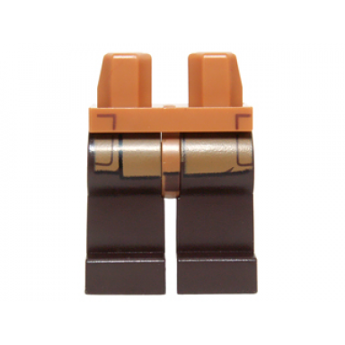 medium nougat hips and dark brown legs with medium nougat sw robe pattern