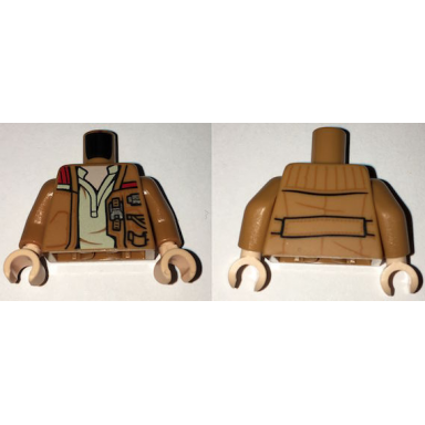 medium nougat torso sw jacket with pockets zipper and gadgets white undershirt pattern medium nougat arms light nougat hands