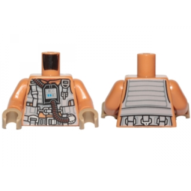 medium nougat torso sw resistance pilot flight suit with straps and brown hose pattern medium nougat arms dark tan hands