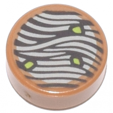 medium nougat tile round 1 x 1 with ramen noodles pattern