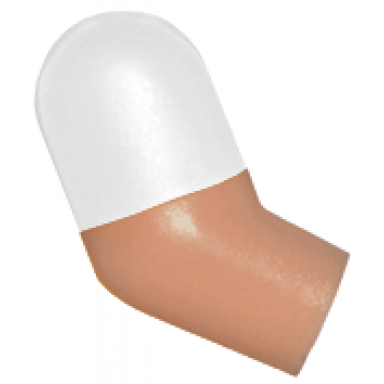 medium nougat arm right with molded white short sleeve pattern