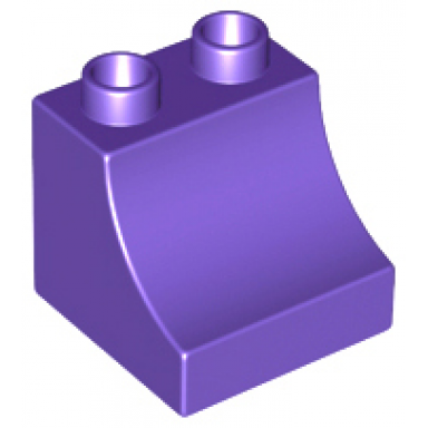 dark purple duplo brick 2 x 2 x 1 1 2 arch inverted