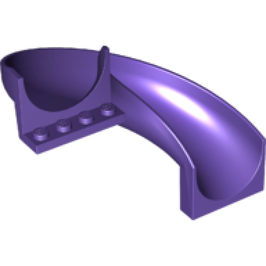 dark purple slide playground 7 x 12 x 8 1 3 curved 180 degrees