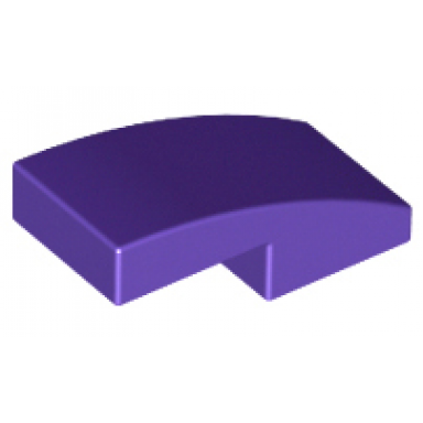 dark purple slope curved 2 x 1 x 2 3
