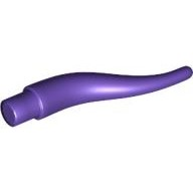 dark purple cattle horn long