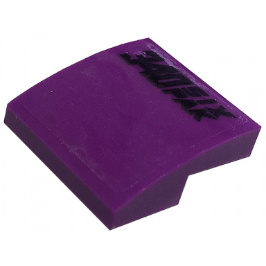 dark purple slope curved 2 x 2 x 2 3 with black 340 six pak pattern sticker - set 76904
