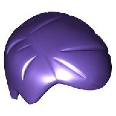 dark purple minifigure hair short combed sideways part right