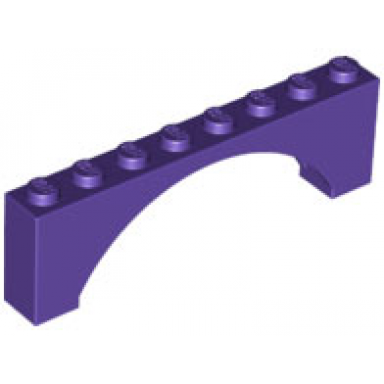 dark purple arch 1 x 8 x 2 raised